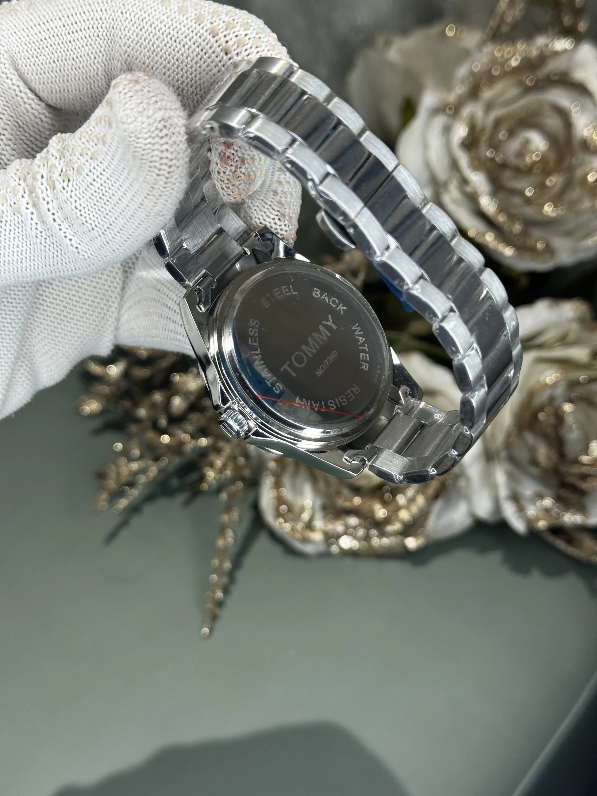 Tommy Hilfige r Bruce Silver Red Premium Quartz Watch