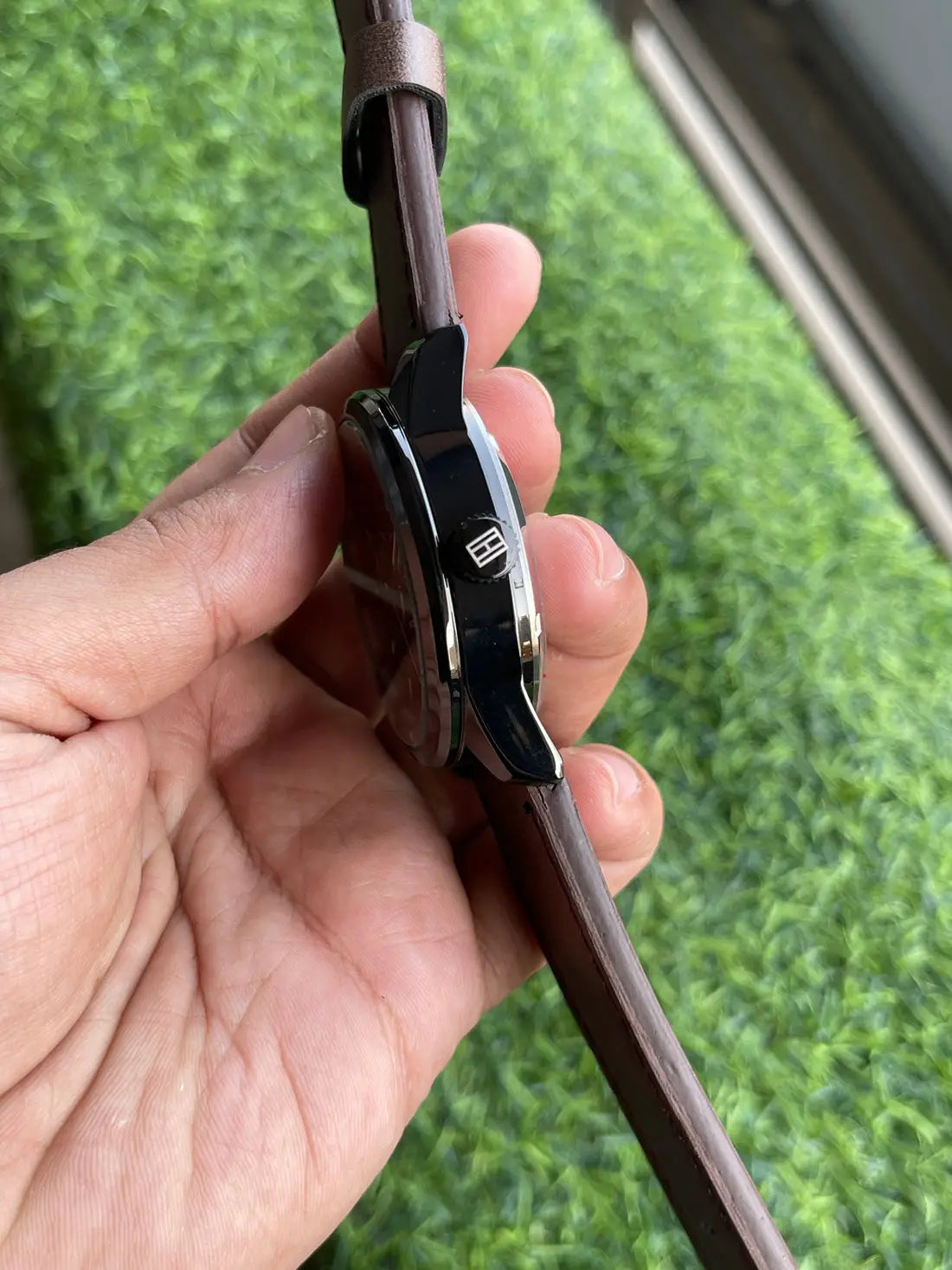Tommy Hilfiger Premium Automatic Leather brown black 028