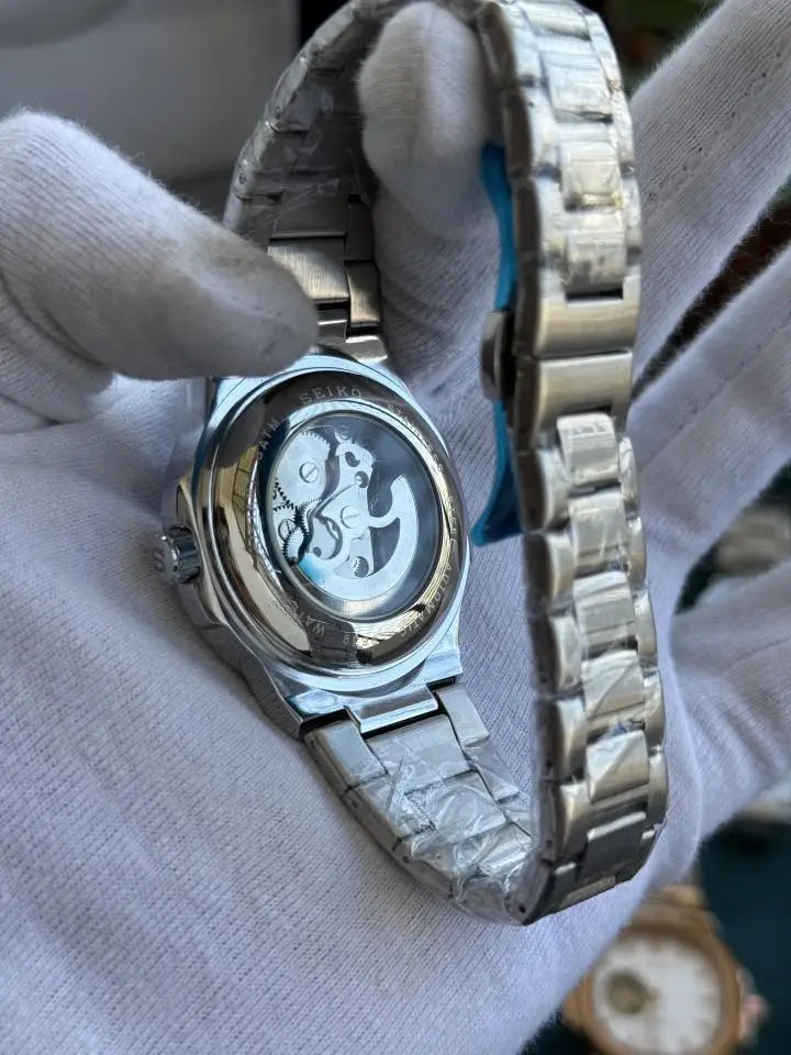 Seiko nautiko Mod Automatic open heart white 009