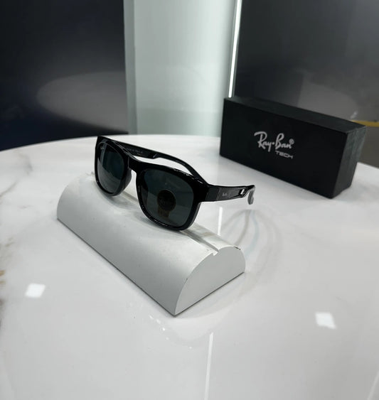 RayBan All Black Glossy Premium Shades 8283