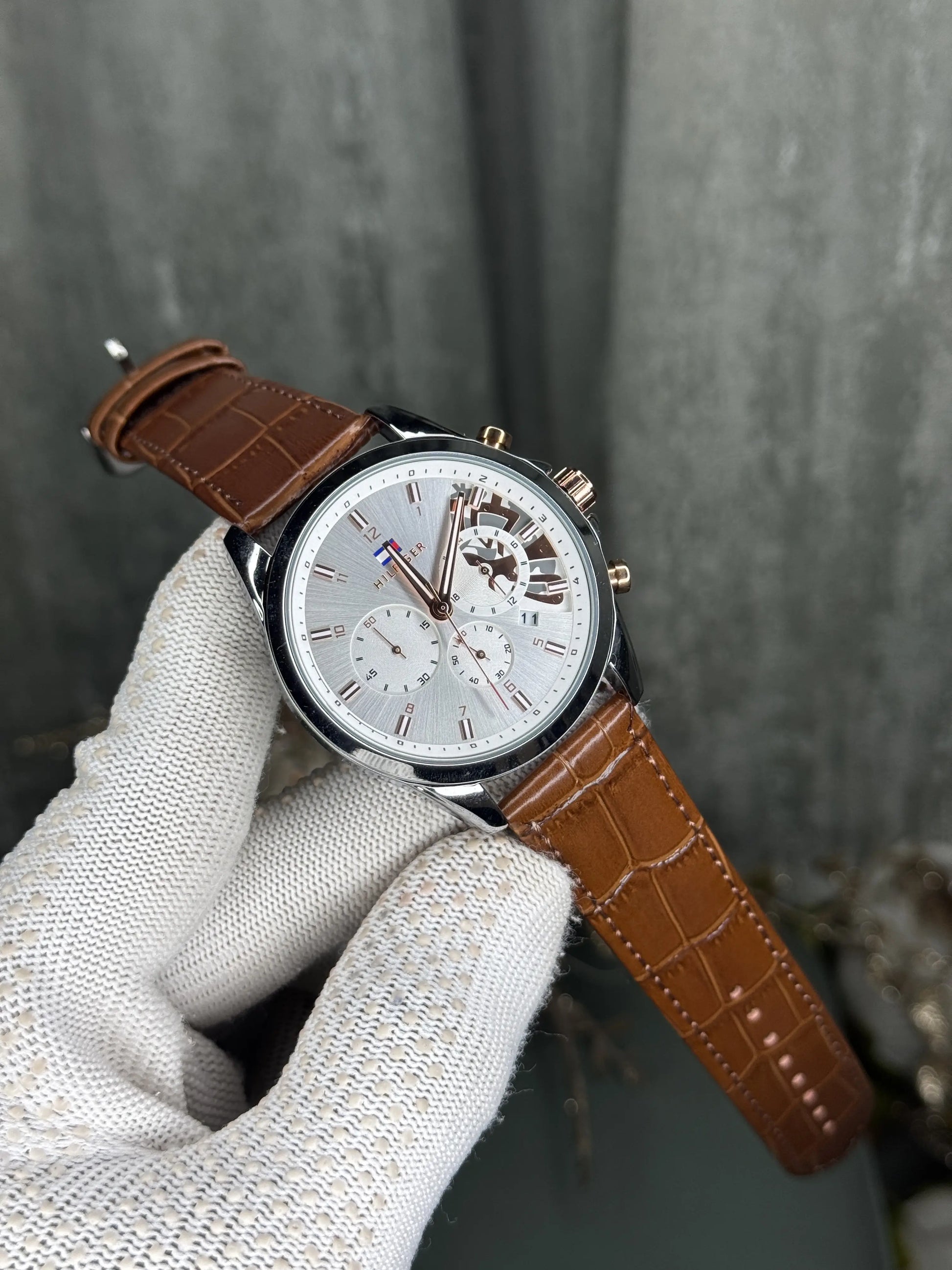 Tommy Hilfige r Brown White Premium Chronograph Watch