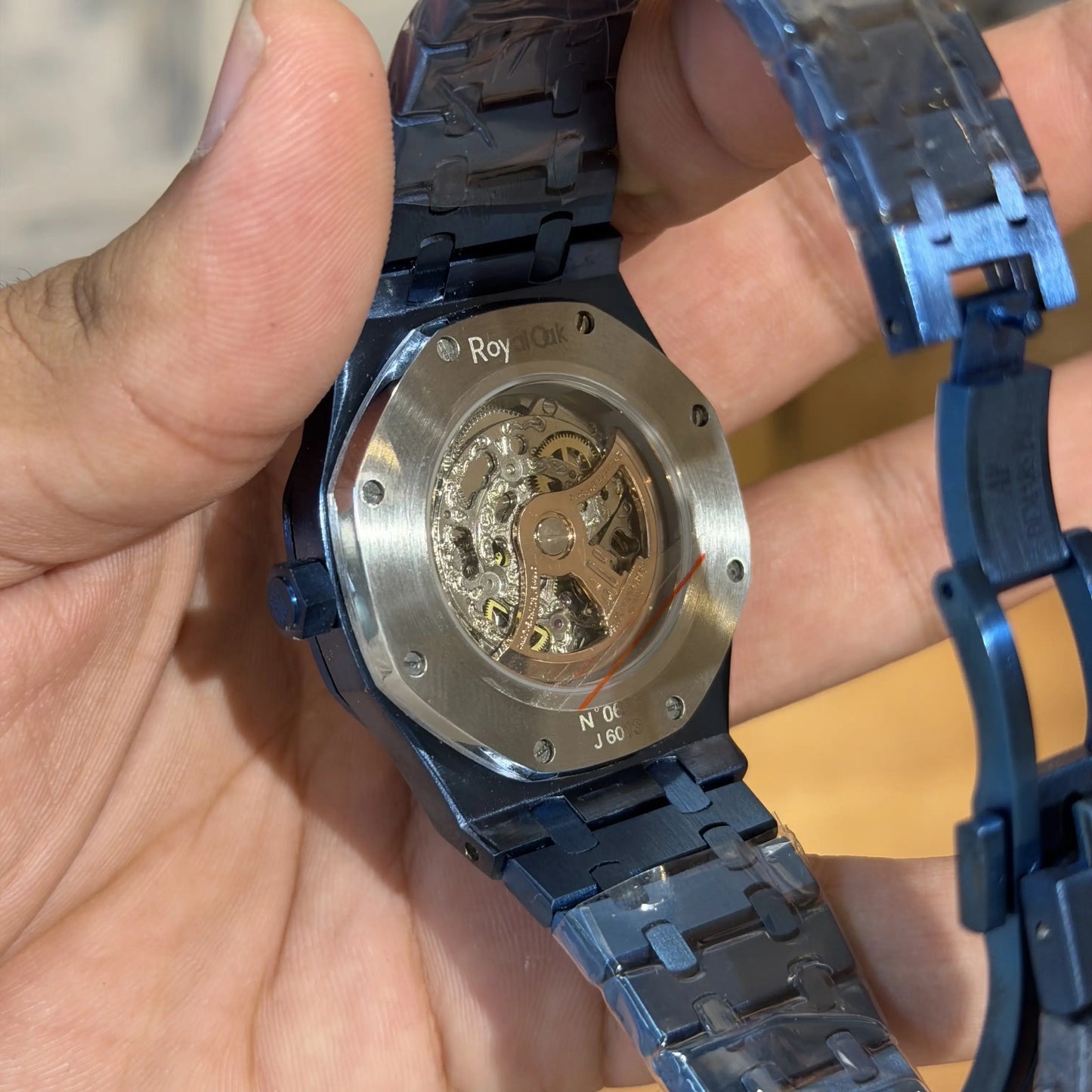 Audemar_s Piguet Skeleton Auto blue
