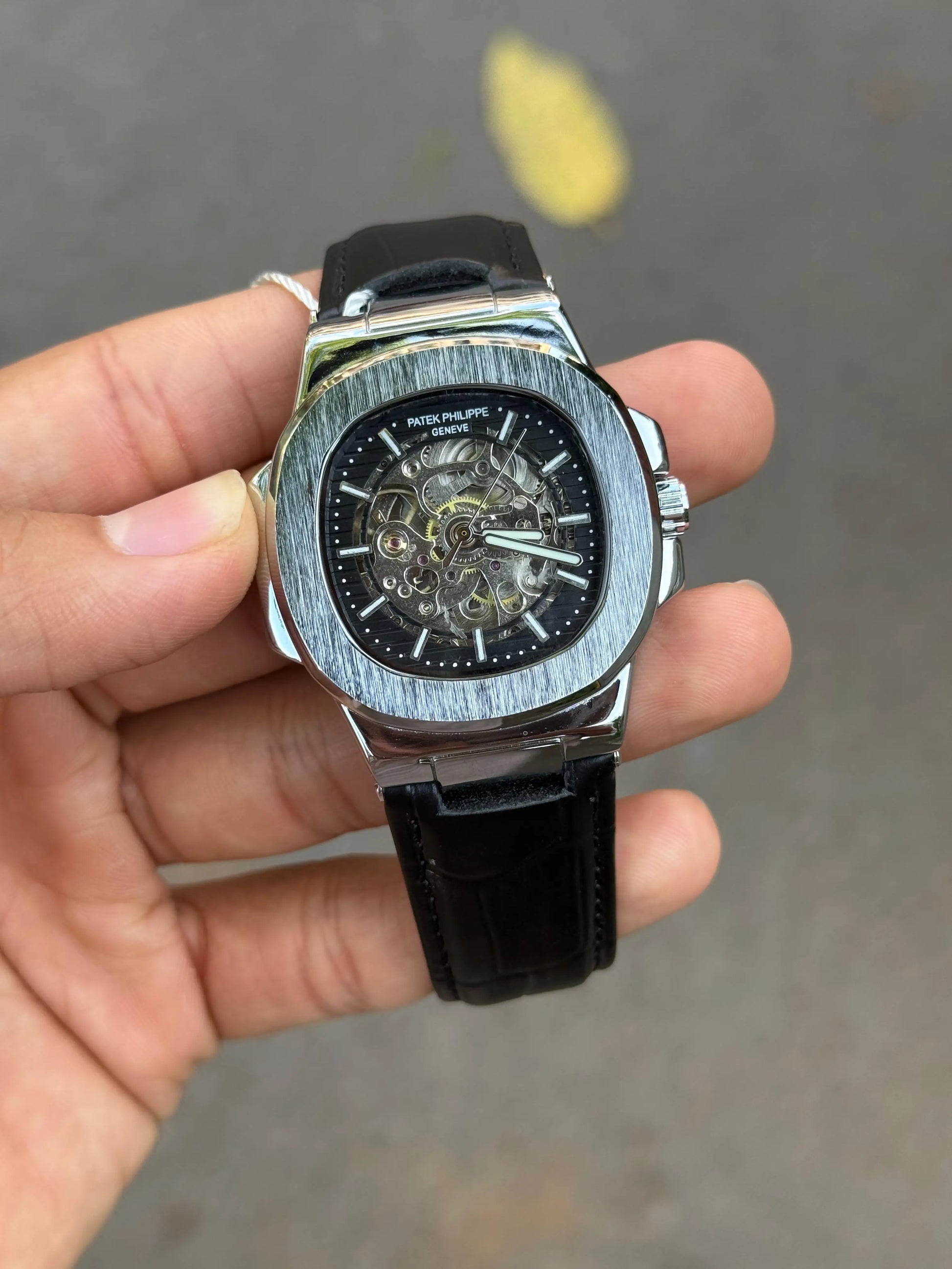 Pate k Phillipe Nautilus Leather Automatic