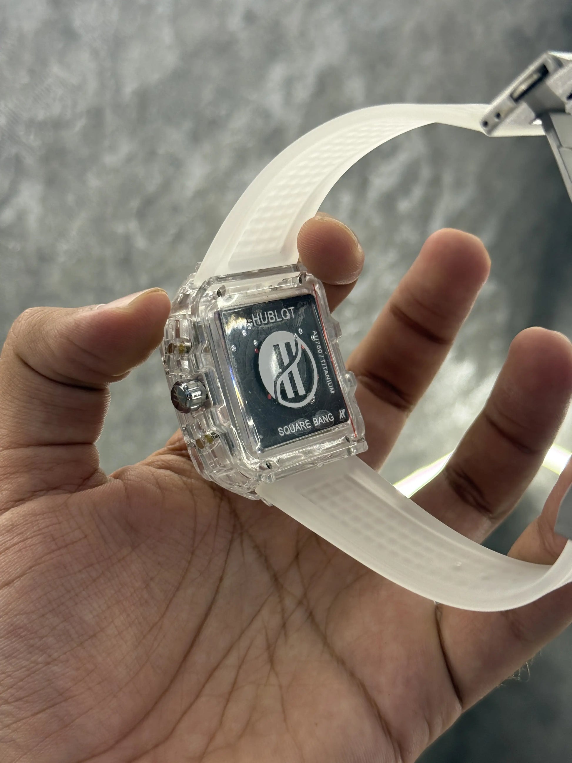 Hublot Bigbang Unico Square Transparent All Working 004
