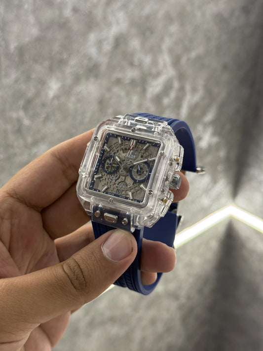 Hublot Bigbang Unico Square Transparent All Working 002