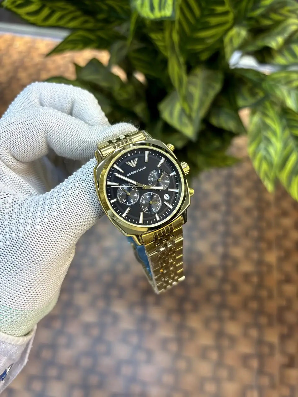Emporio Armani Antonio Chronograph Gold