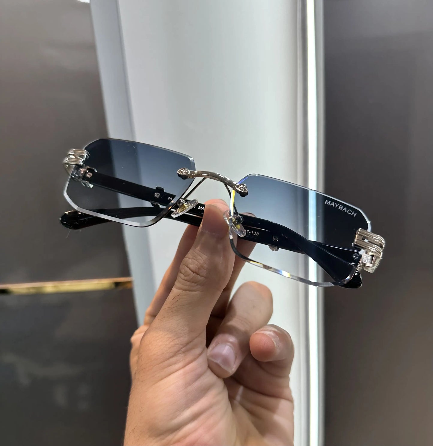 Maybach Silver Blue Aujla Premium Shades 011