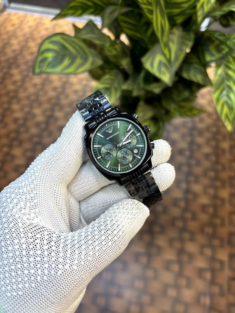 Emporio Armani Antonio Chronograph Black-Green