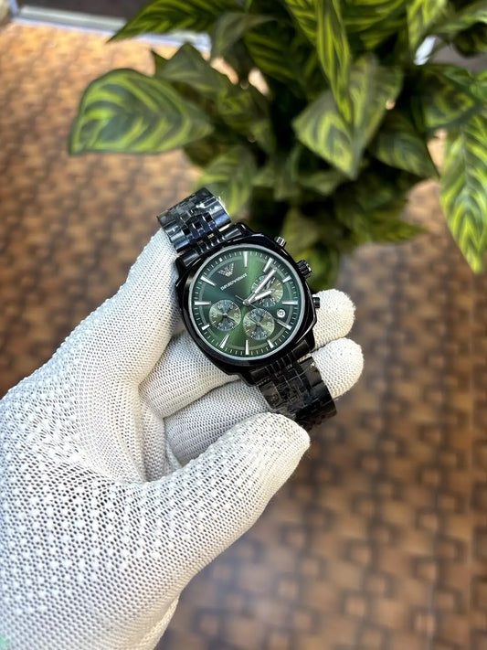 Emporio Armani Antonio Chronograph Black-Green
