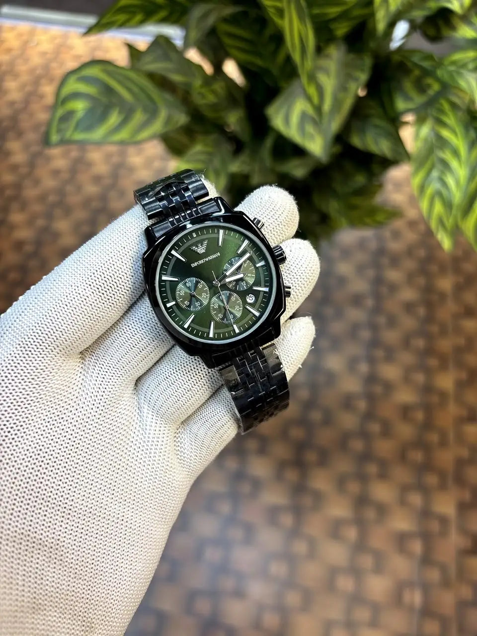 Emporio Armani Antonio Chronograph Black-Green