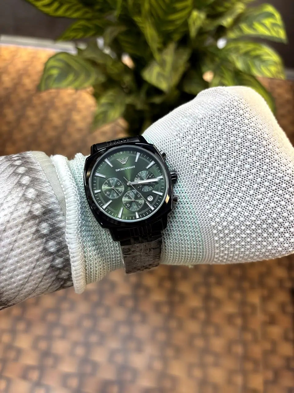 Emporio Armani Antonio Chronograph Black-Green