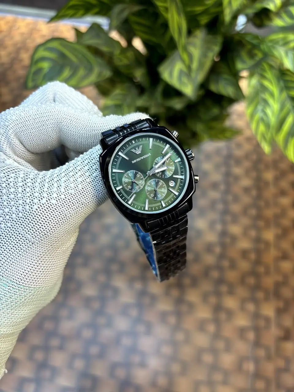 Emporio Armani Antonio Chronograph Black-Green