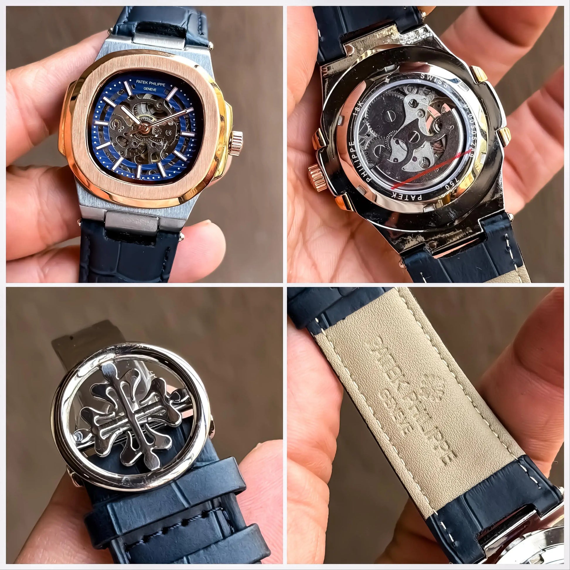 Pate k Phillipe Nautilus Leather Automatic ✓