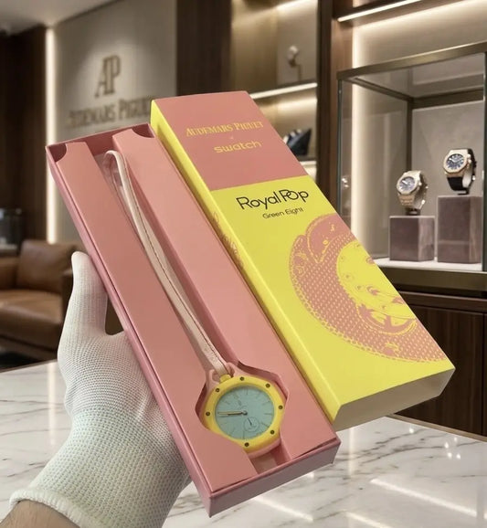 audemar_s piguet x swatch royal pop with og box