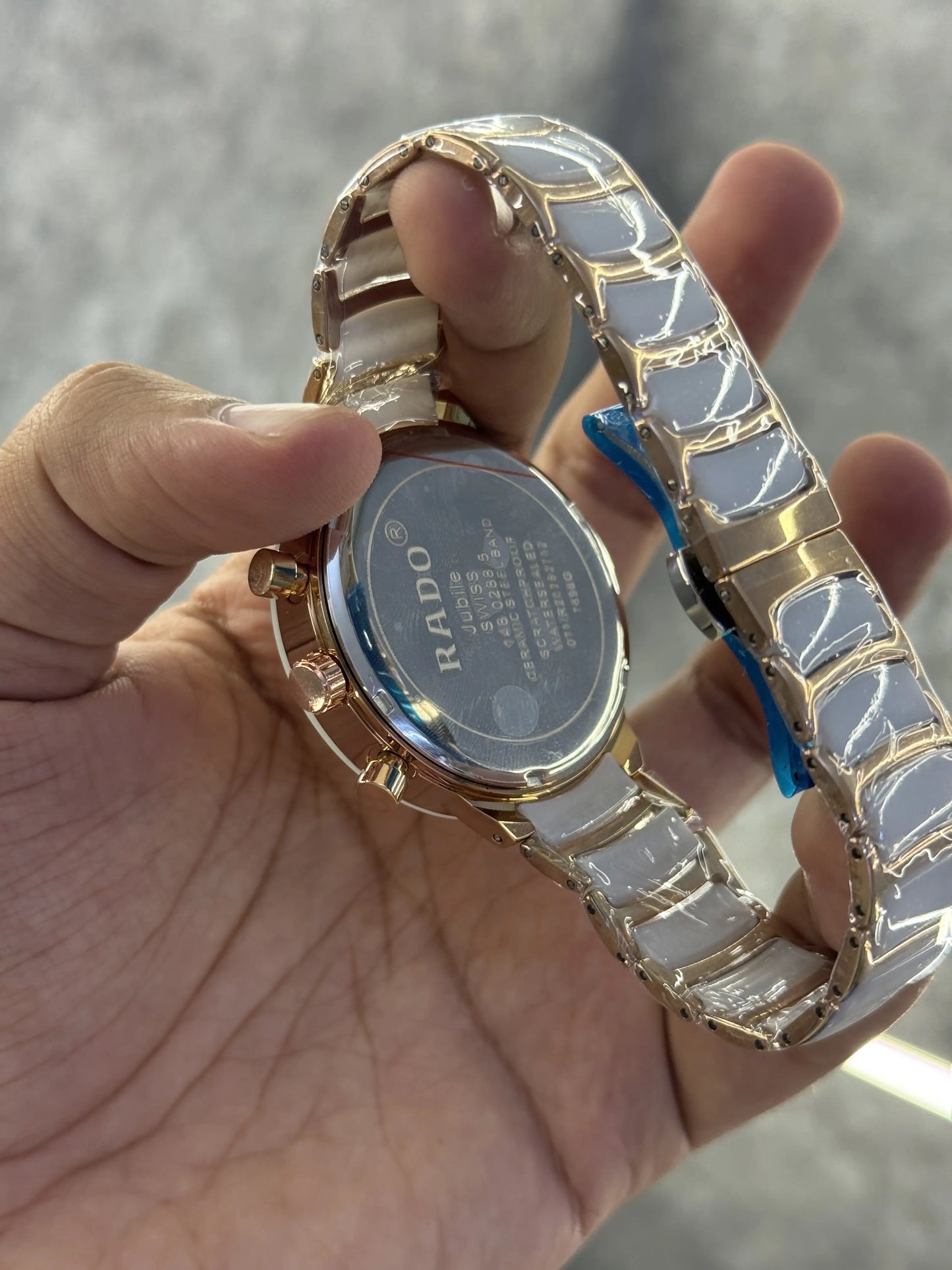 Rado Centrix Ceramic White Rose Gold Premium All Working 054