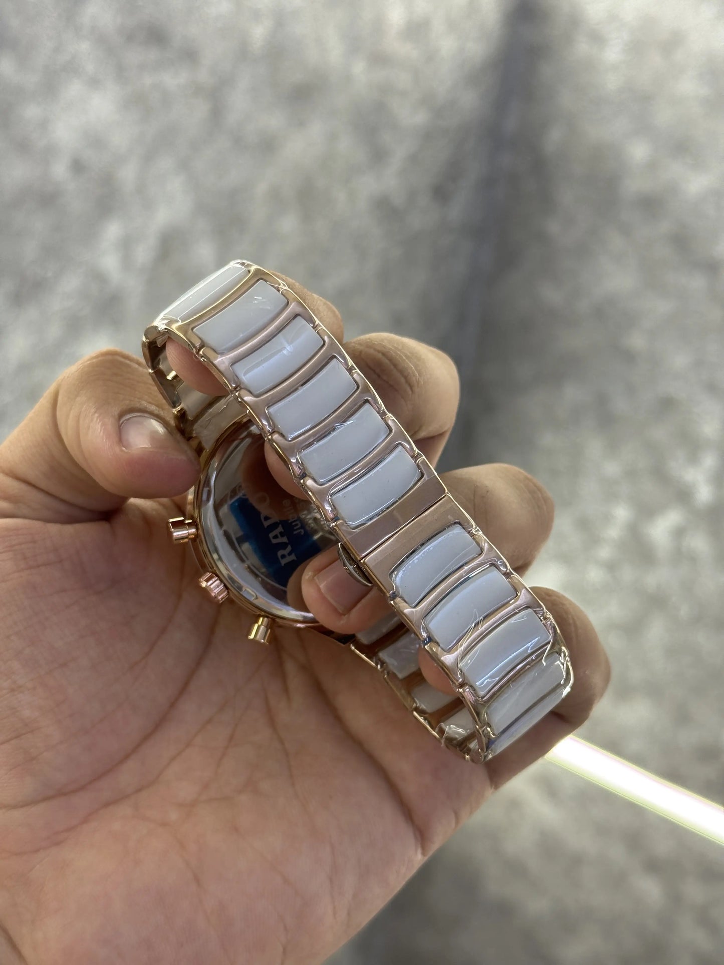 Rado Centrix Ceramic White Rose Gold Premium All Working 054