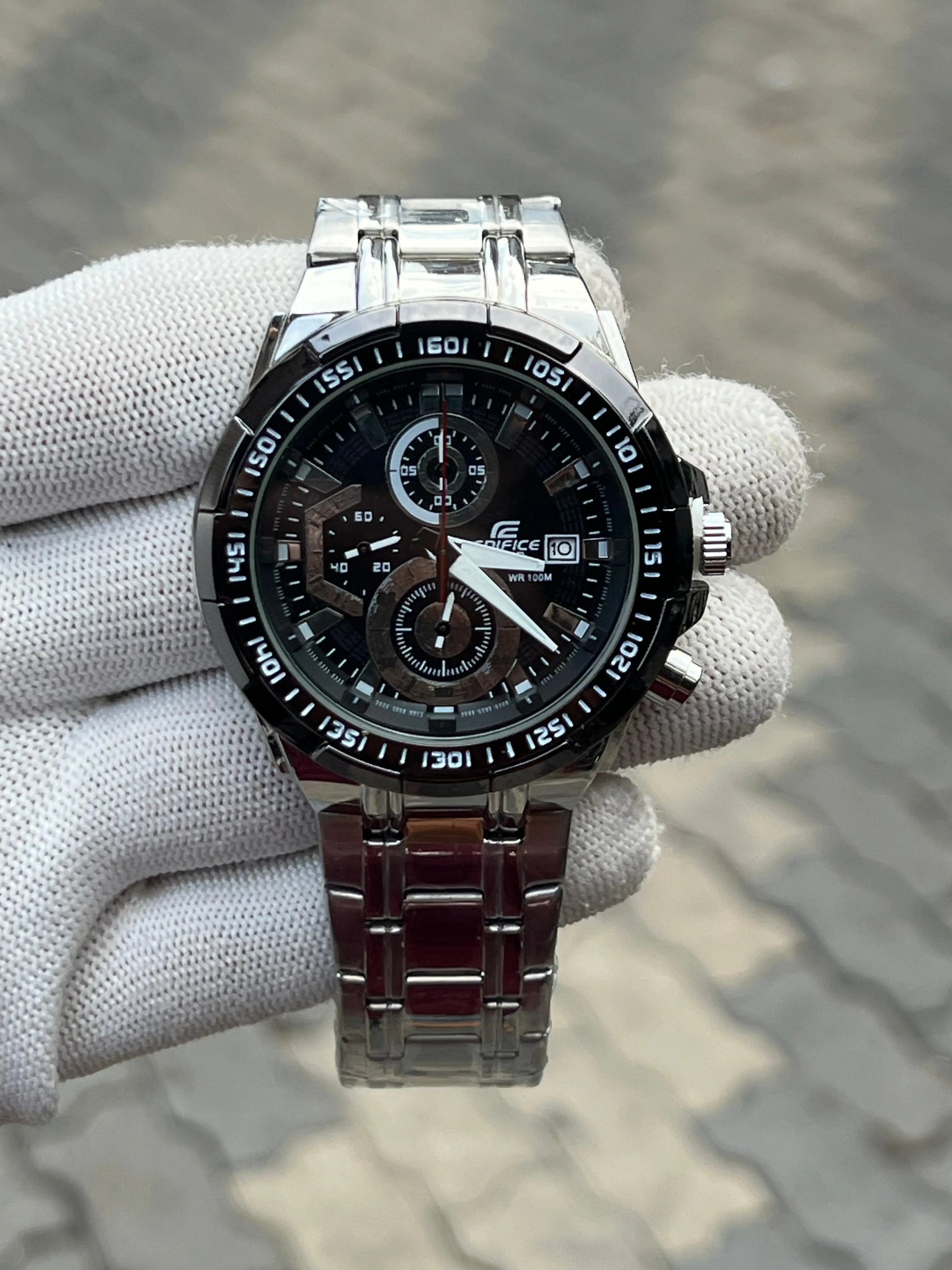 Casio Edifice Silver Black