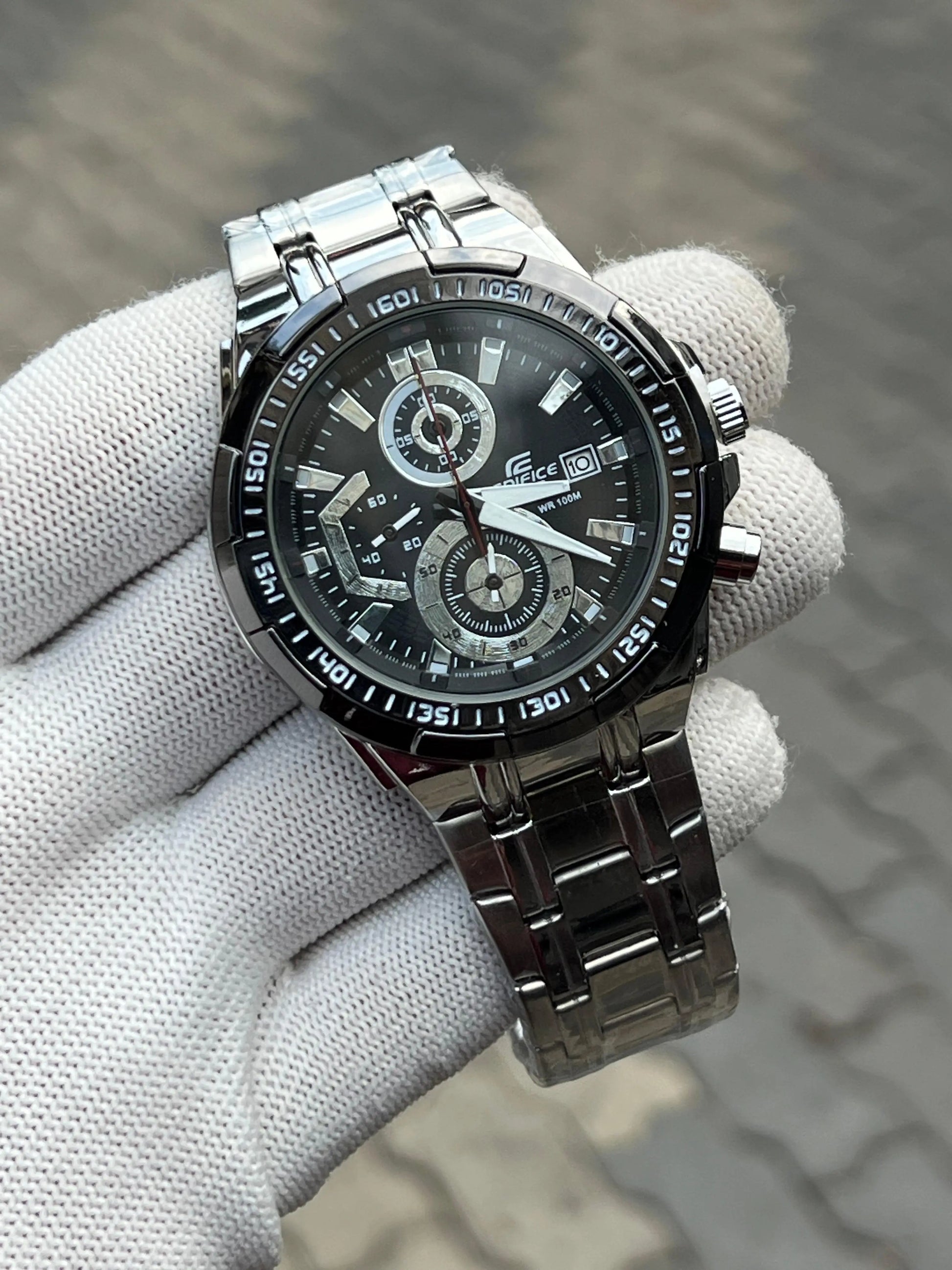 Casio Edifice Silver Black