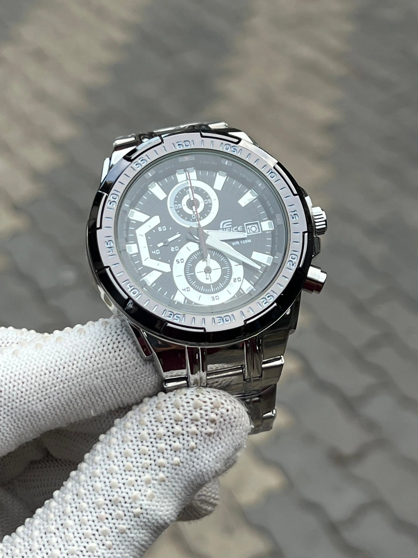 Casio Edifice Silver Black