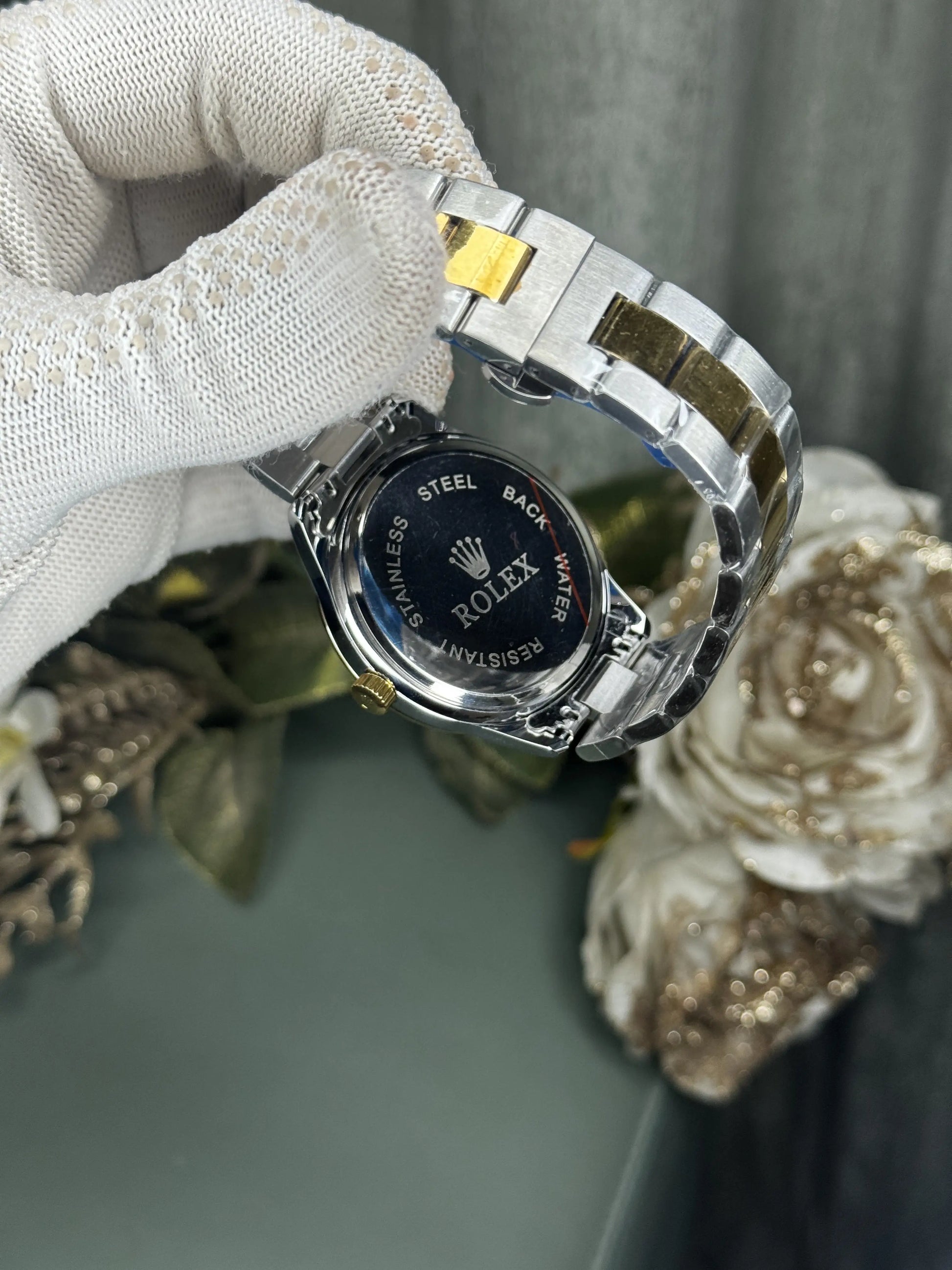 Role x Veriflat Dual Tone White Premium Watch