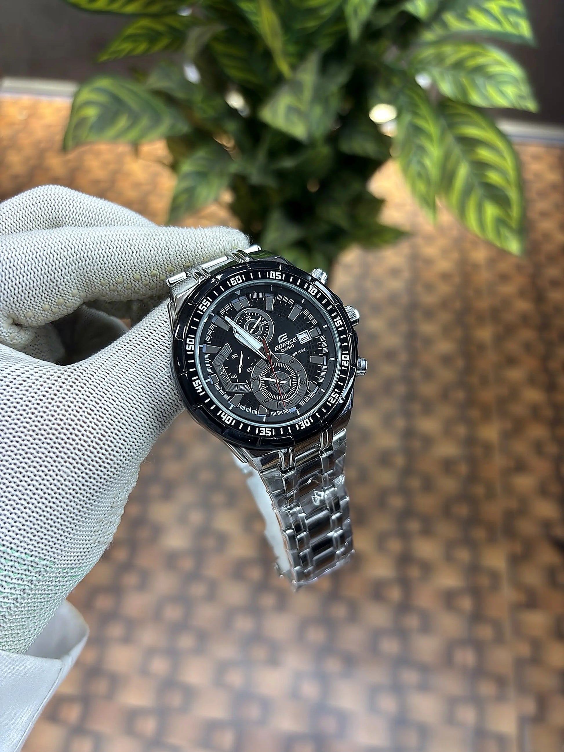 Casio Edifice Silver Black