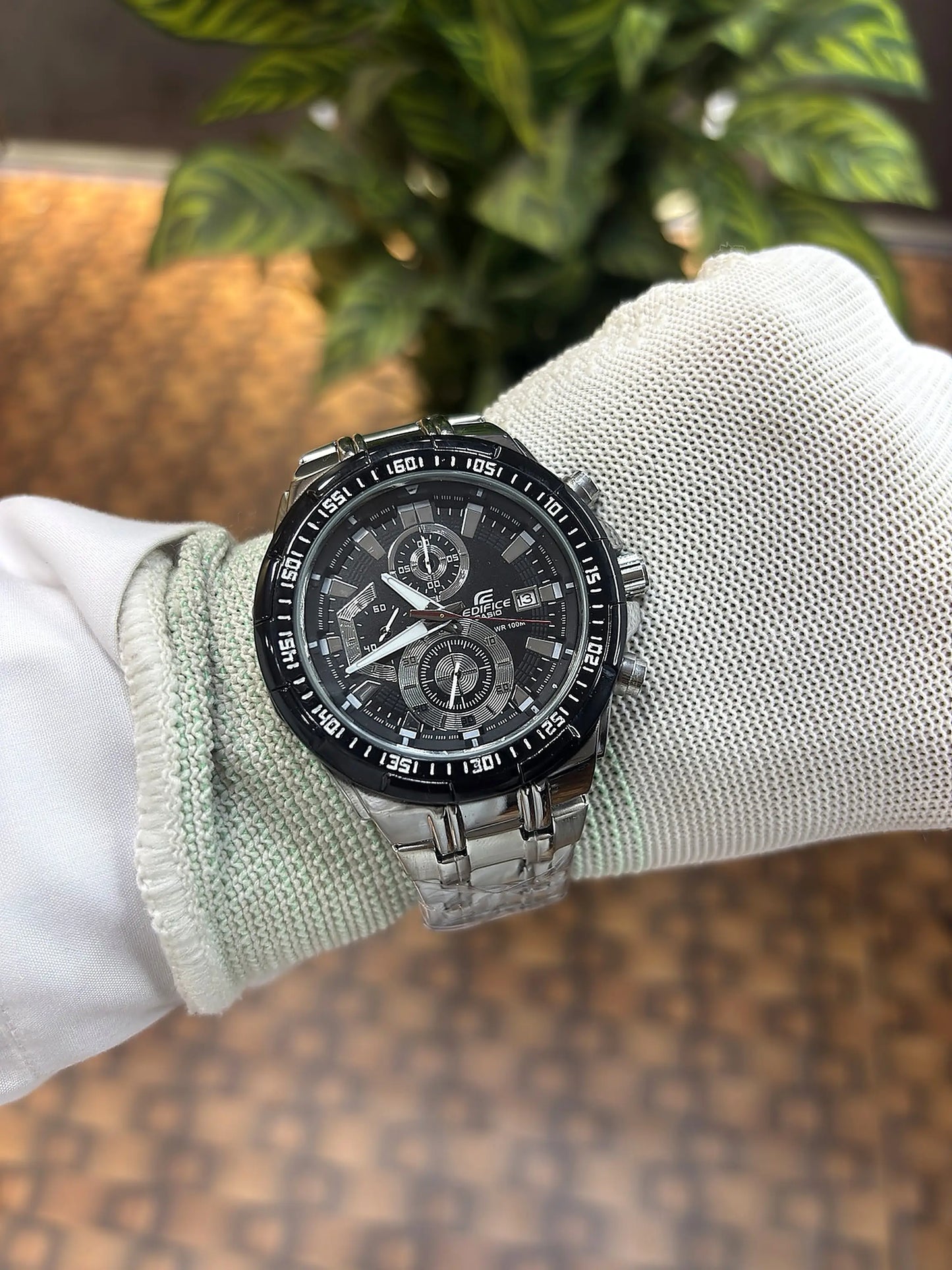 Casio Edifice Silver Black
