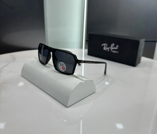RayBan All Black Matt Premium Shades 6225
