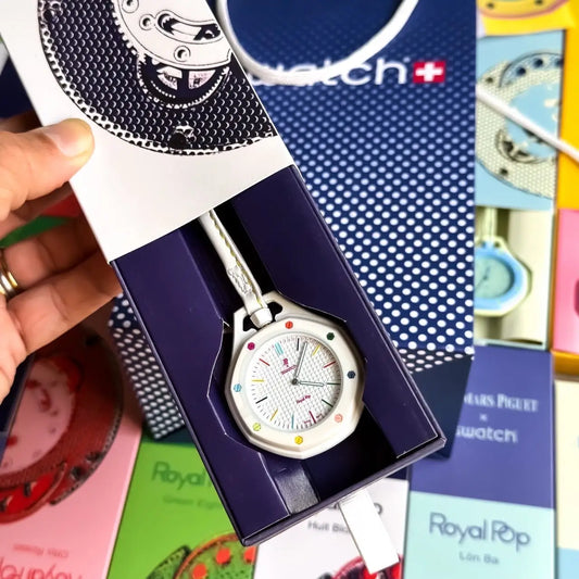 AP x Swatc h Royal Pop White Premium Quartz Watch