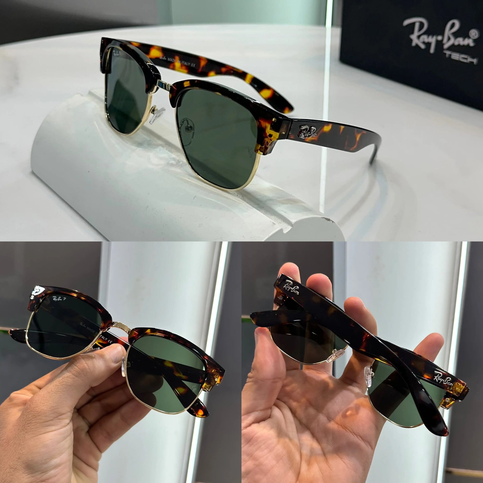 RayBan Tiger Green Premium Shades 504