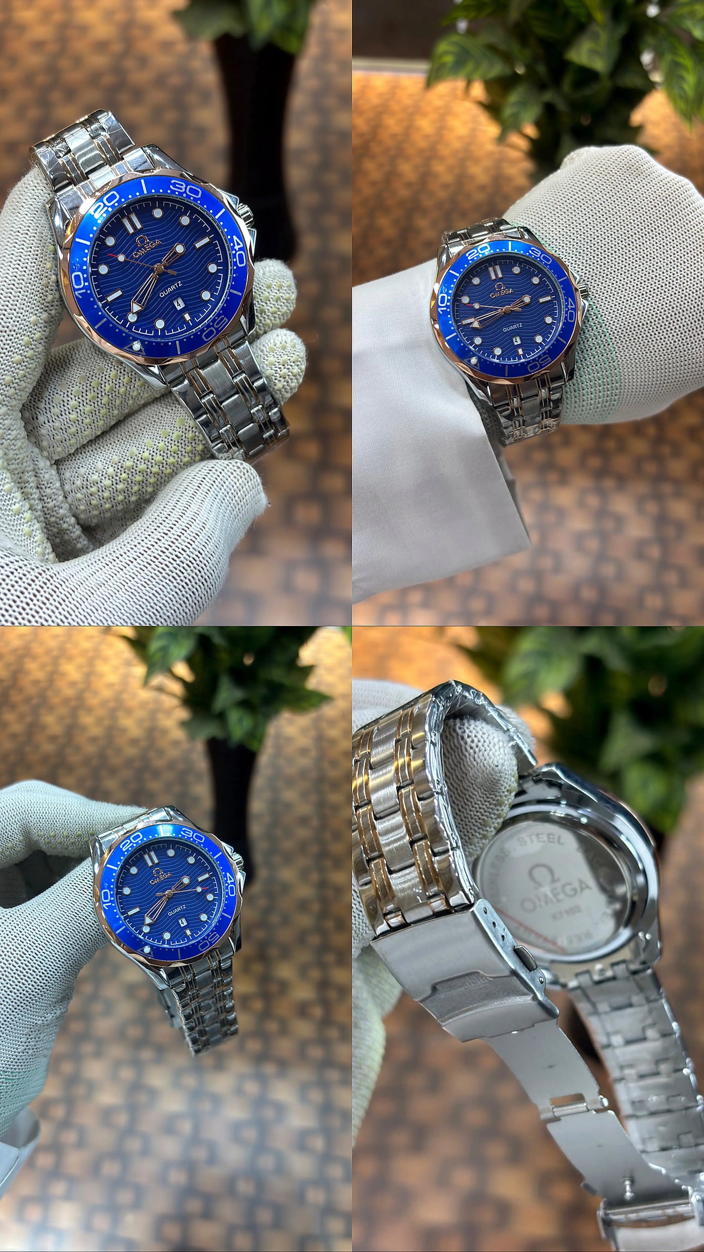 OMEGA SEAMASTER DIVER 300M 2 tone blue dial