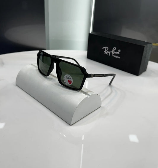 RayBan Black Green Matt Premium Shades 6225