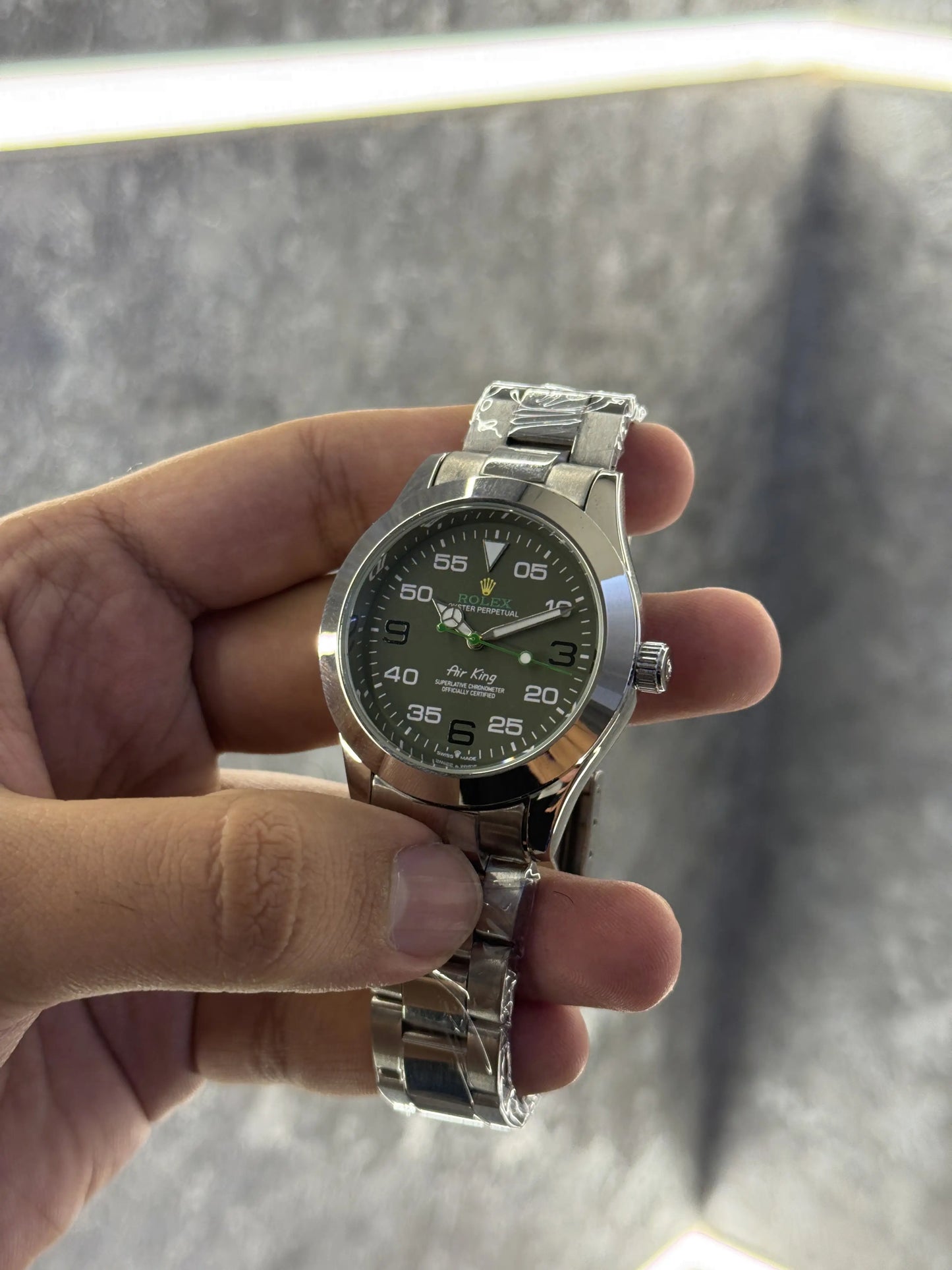 Rolex Air King Green Premium