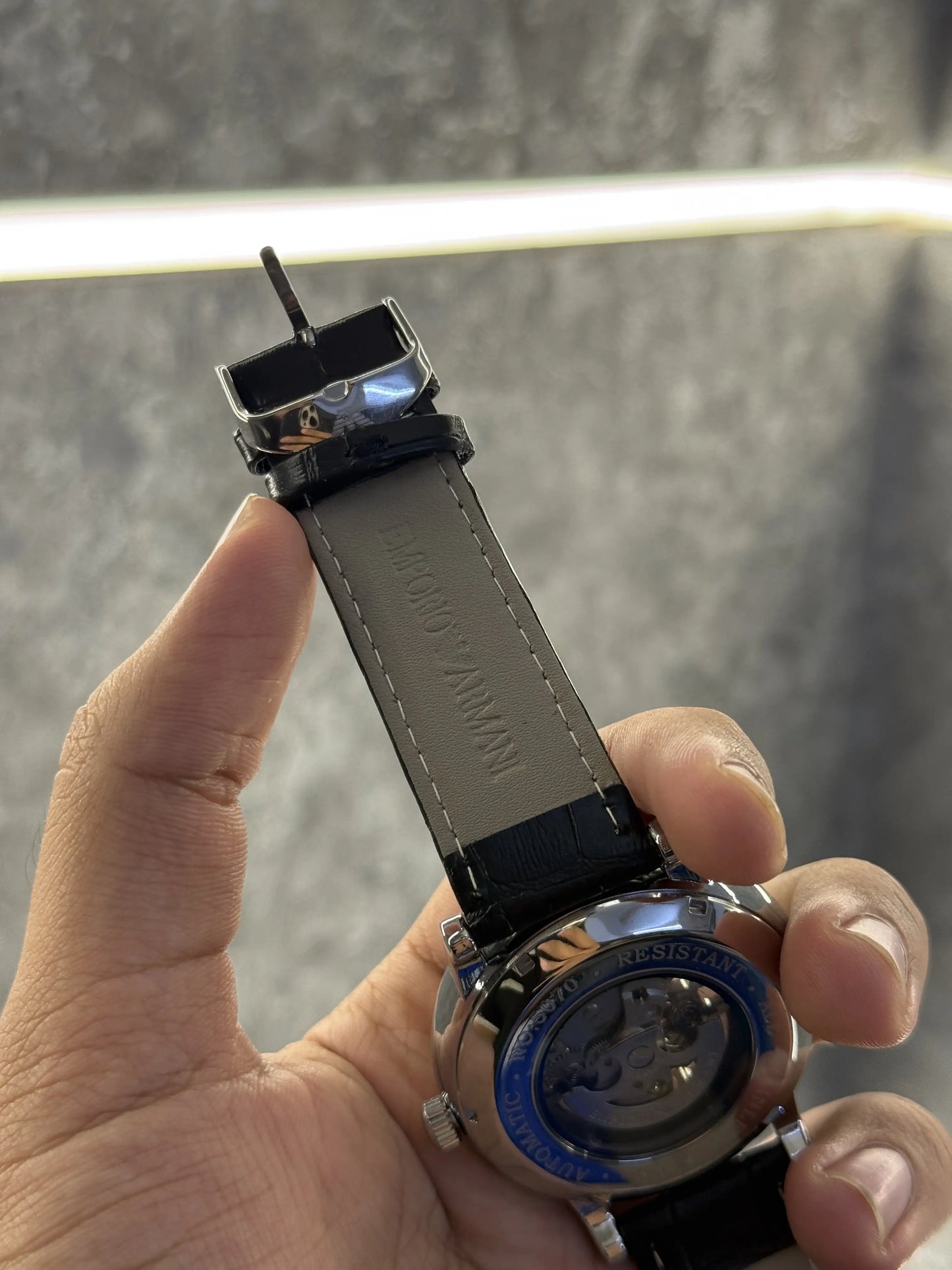Emporio Armani Meccanico Black Silver Automatic 024