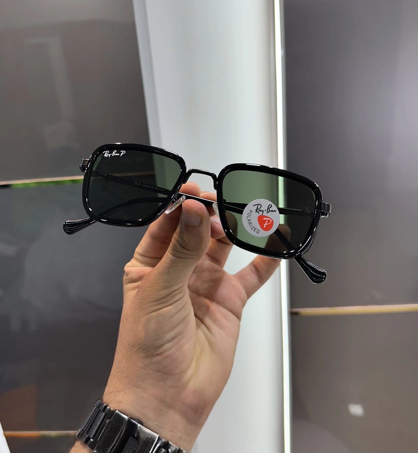 RayBan Black Green Premium Shades 6527
