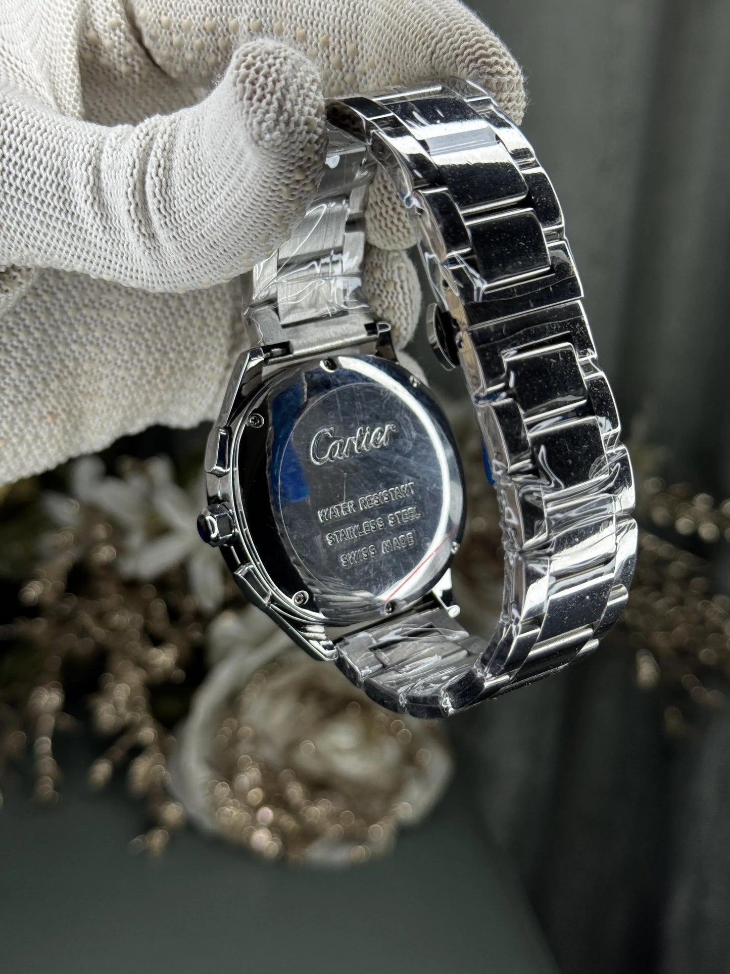 Cartie r Santos Silver With Black Limited Edition Watch