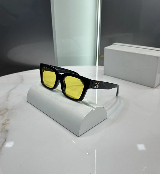 Off White Black Yellow Premium Shades 126