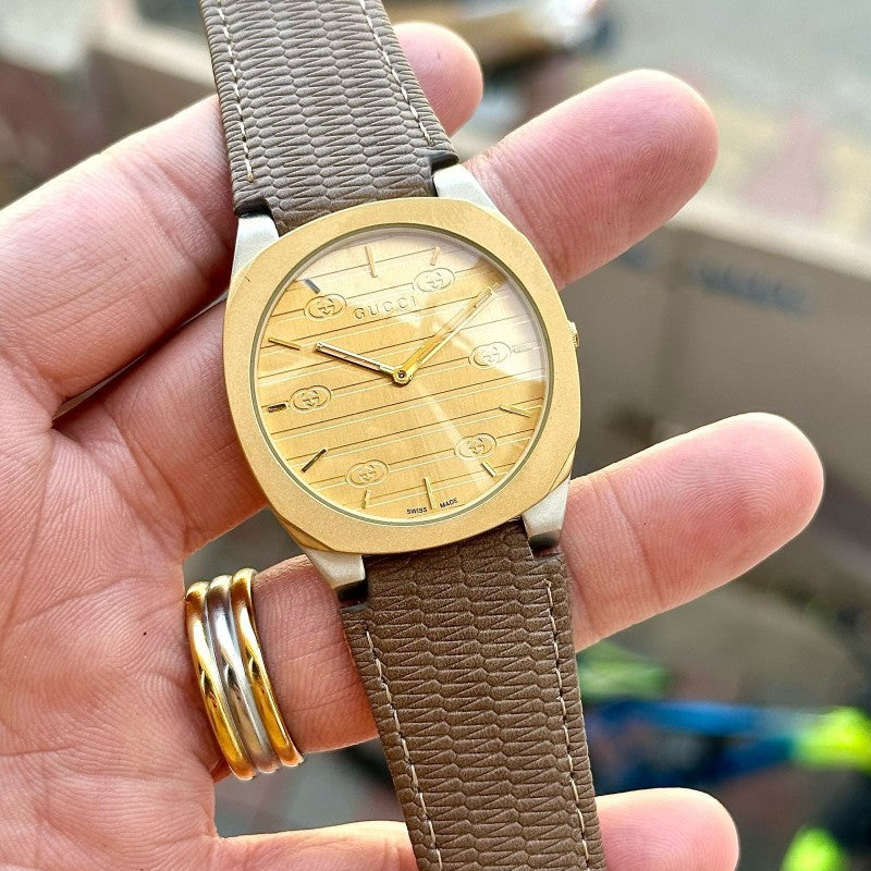 Gucci Slim Brown Gold