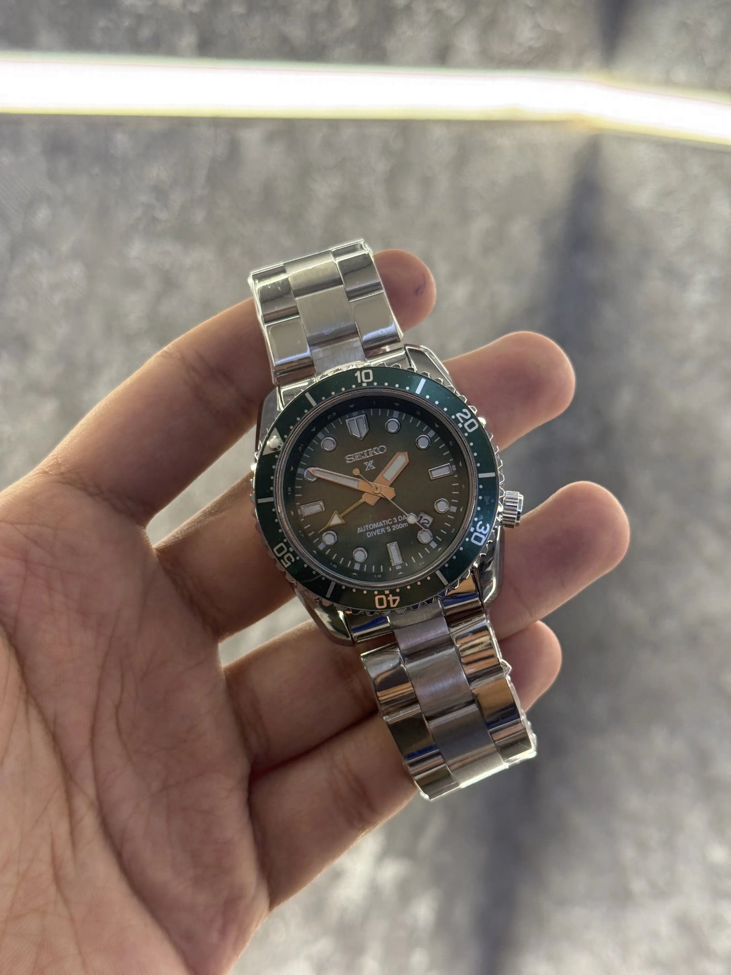 Seiko Prospex GMT Divers Dark Green 076