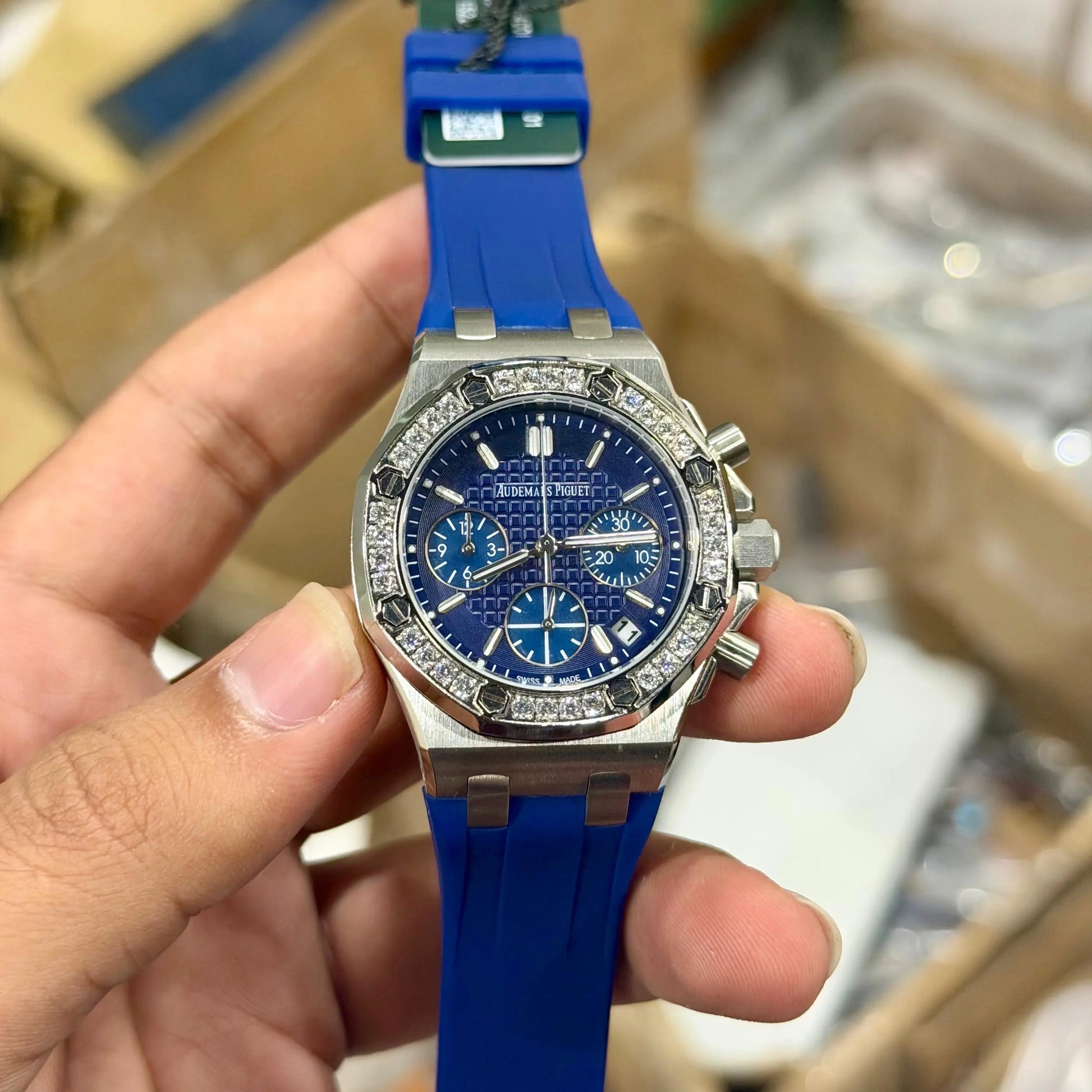 Audemars Piguet Royal Oak Diamond Studd Quartz Unisex Watch