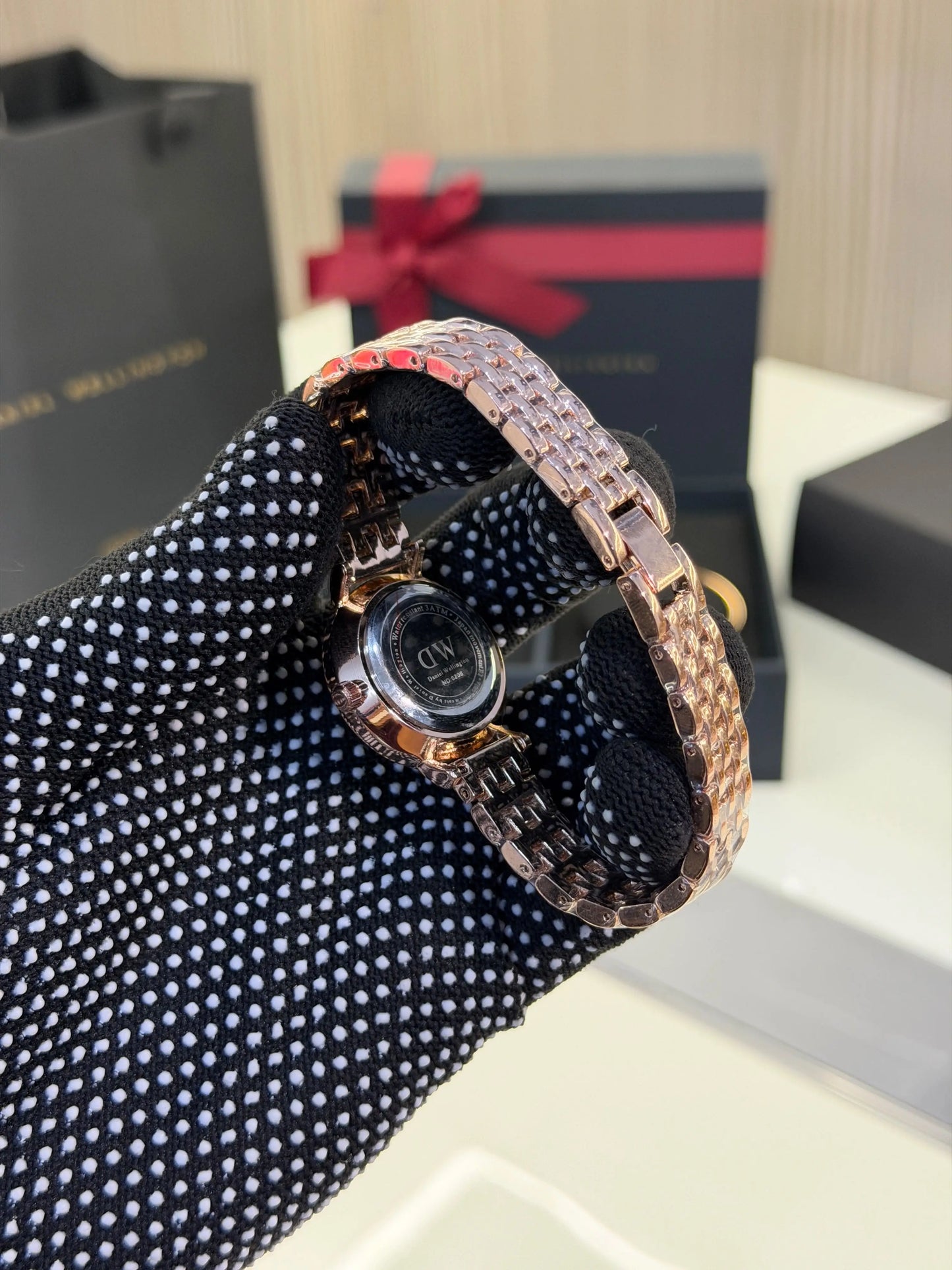 Daniel Wellington Petite Lumine with Classic Rose Gold Bracelet