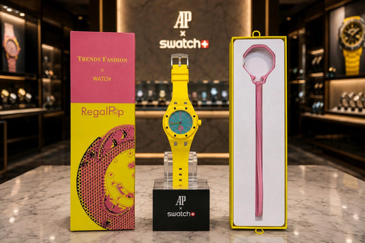 AP X SWATCH ROYAL POP WITH BOX AND SILICON STRAP 