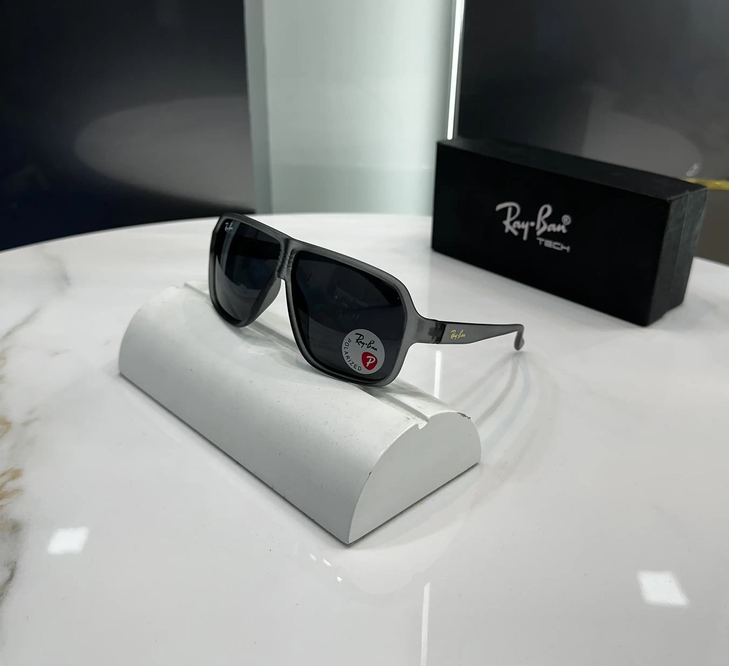 RayBan Grey Black Matt Premium Shades 4760