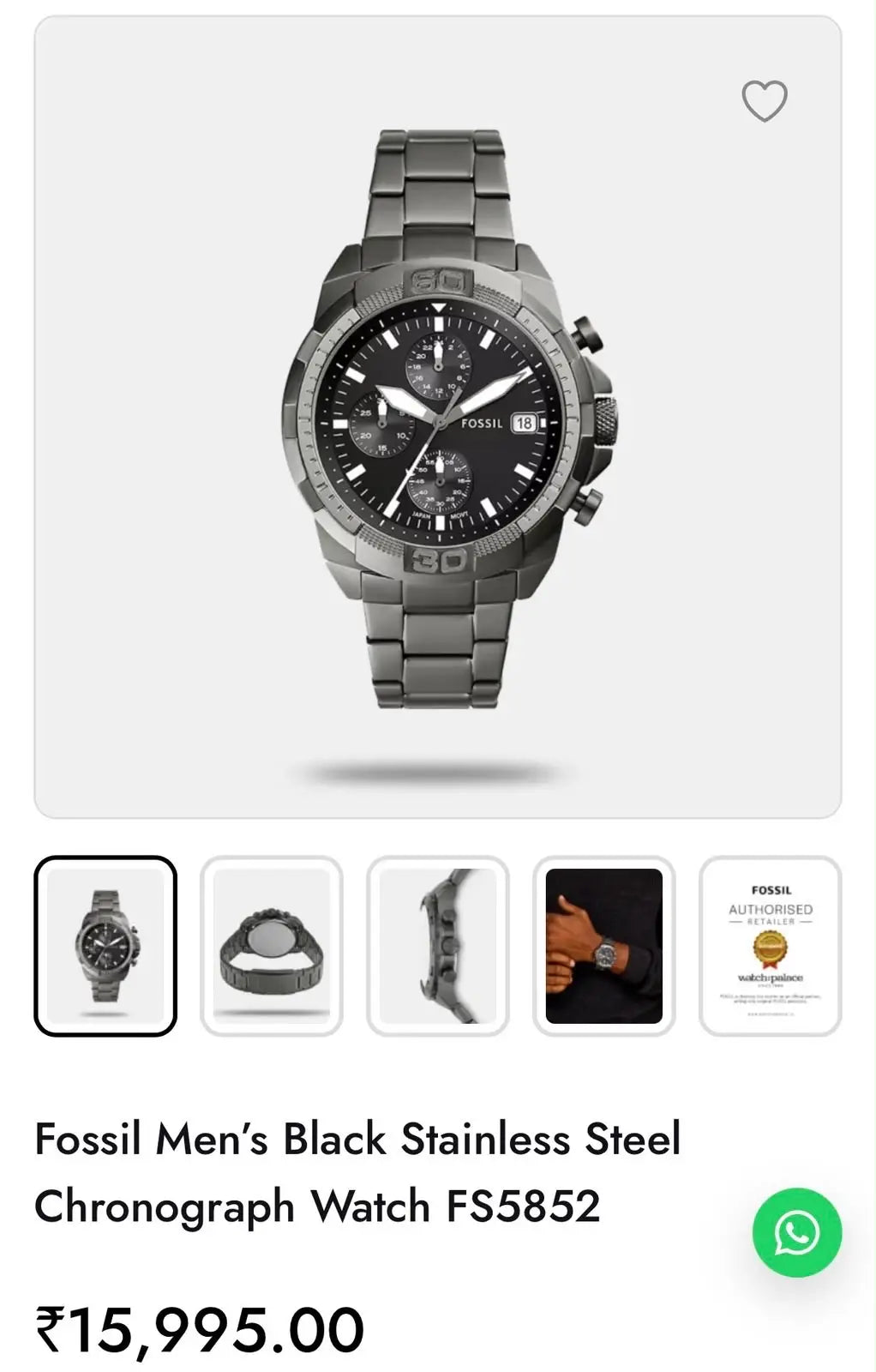 Fossil Bronson chronograph