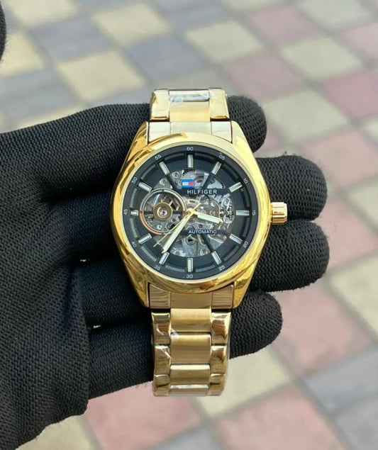 Tommy Hilfiger Automatic Gold Black