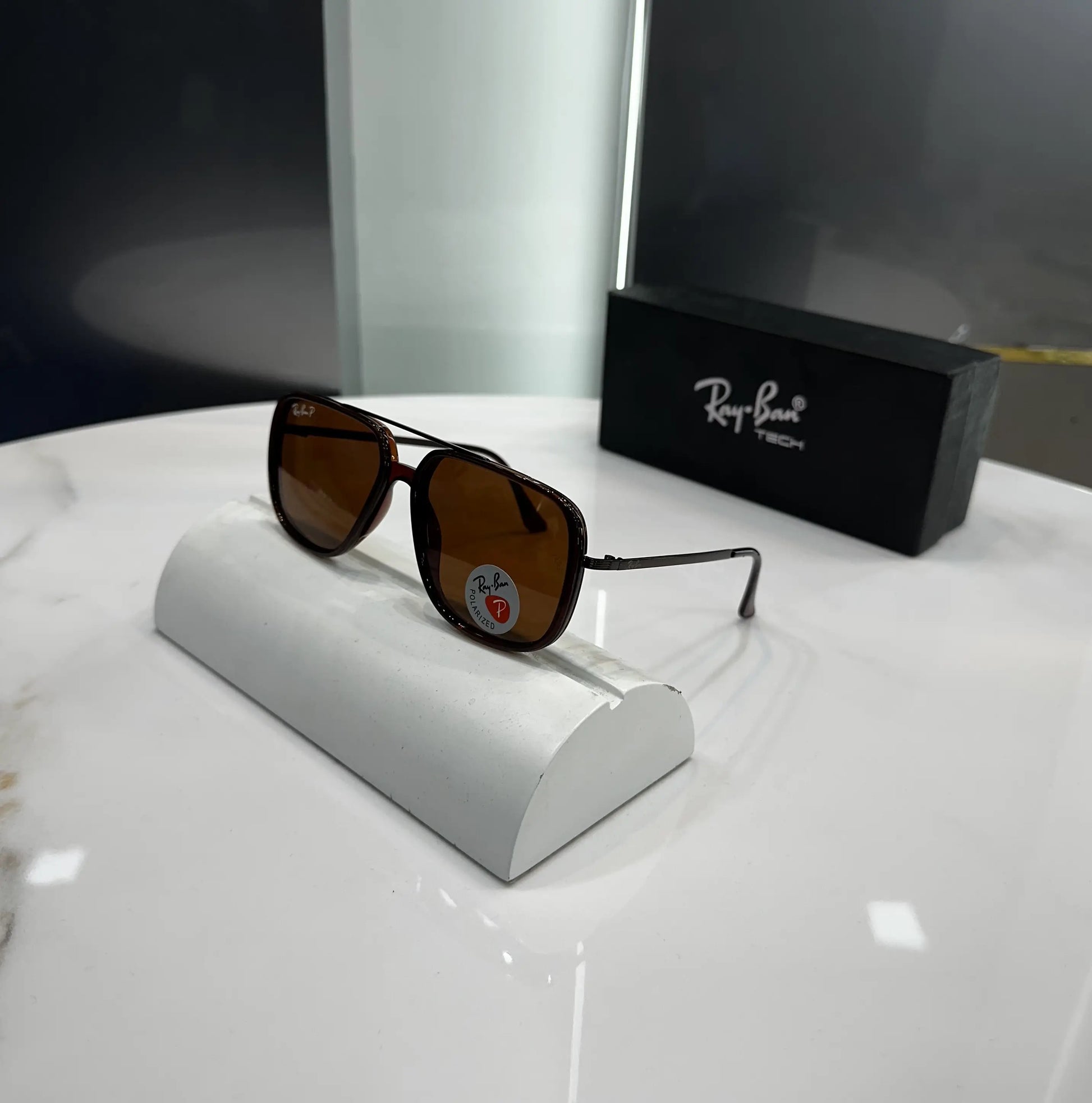 RayBan All Brown Metal Premium Shades 6523