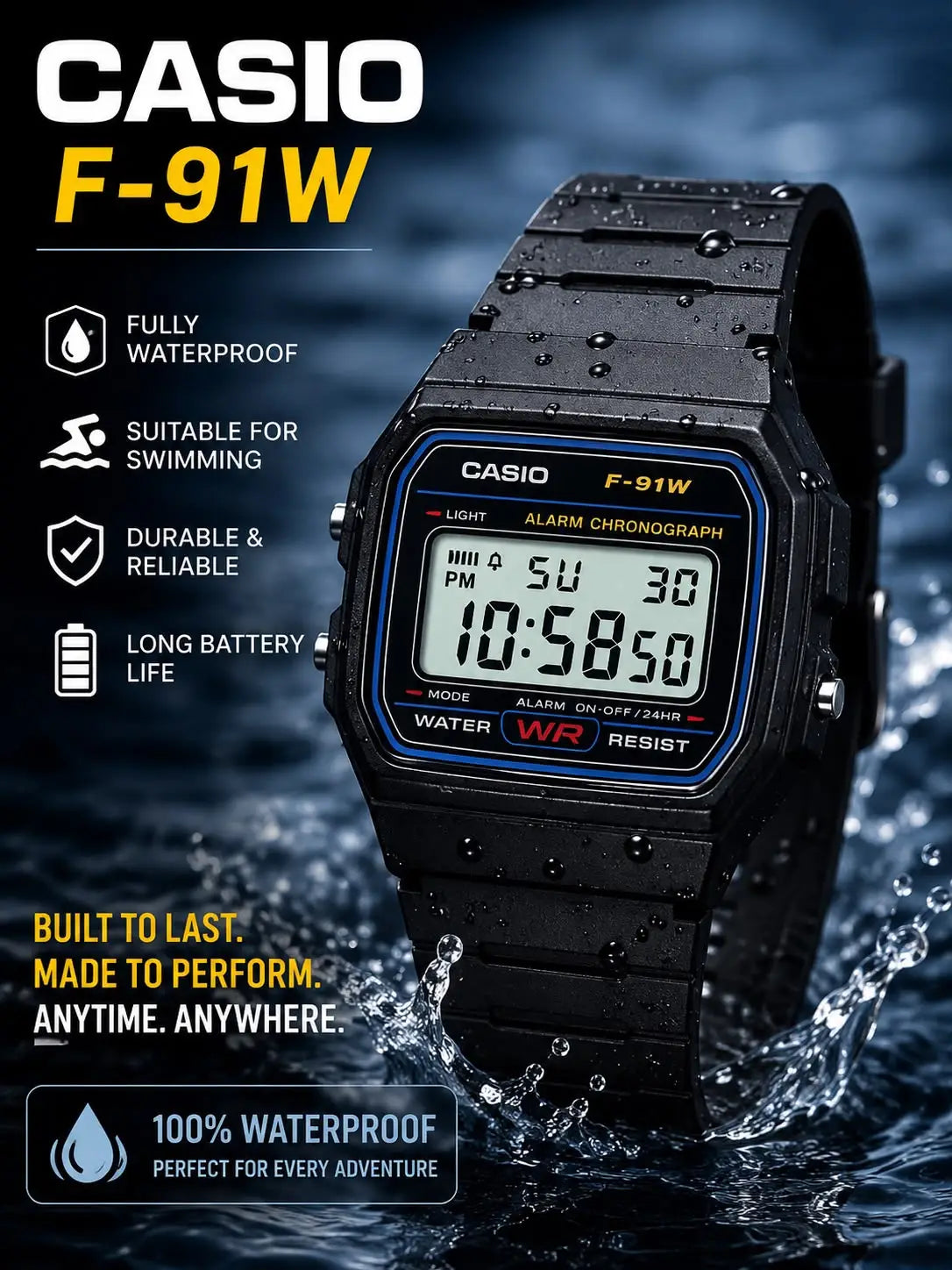 casio F-91 W 