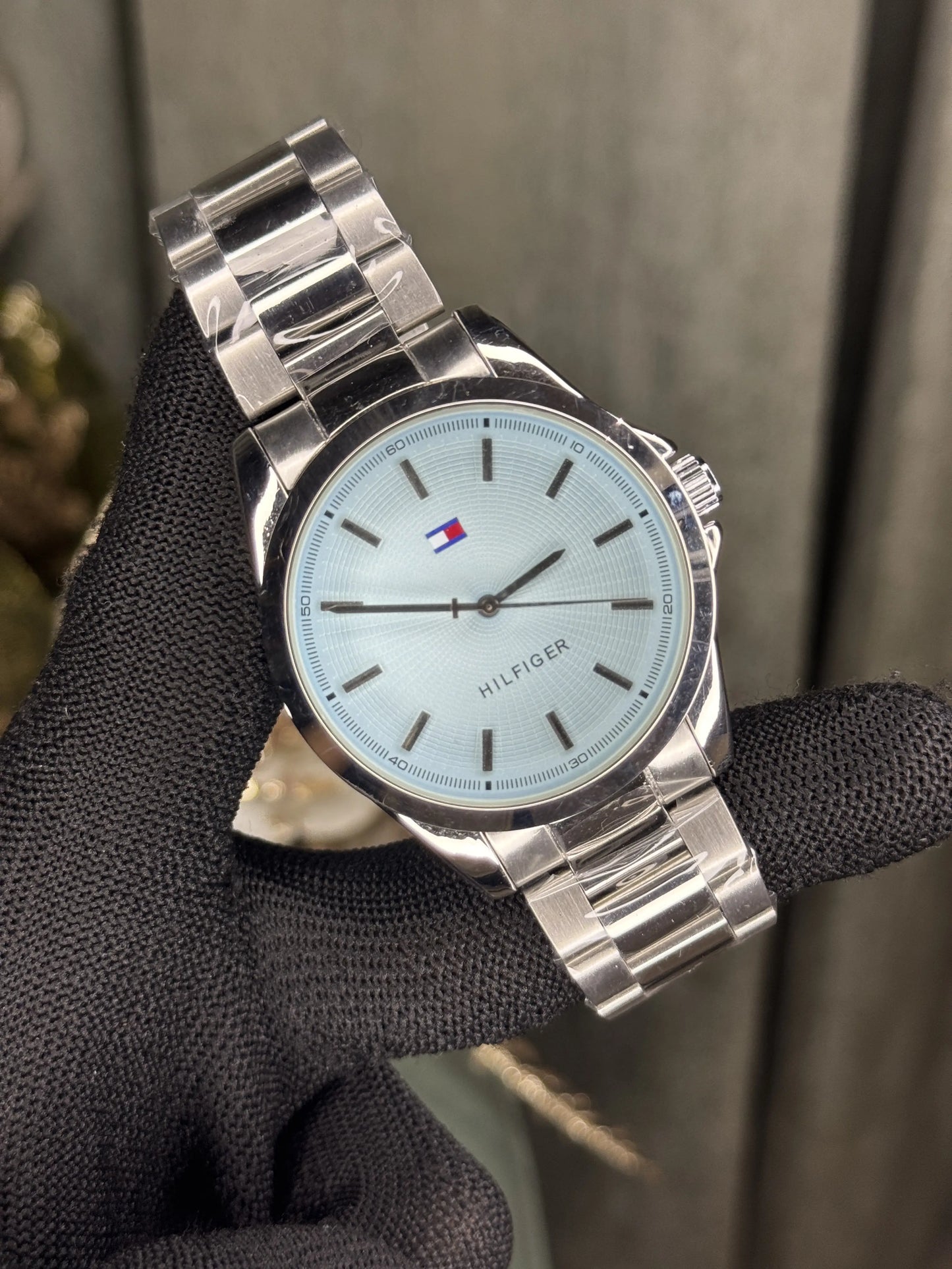 Tommy Hilfige r Bruce Silver Blue Premium Quartz Watch