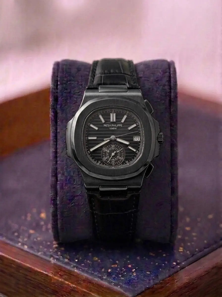 Patek_Phillipe Nautilus Quartz Leather 378