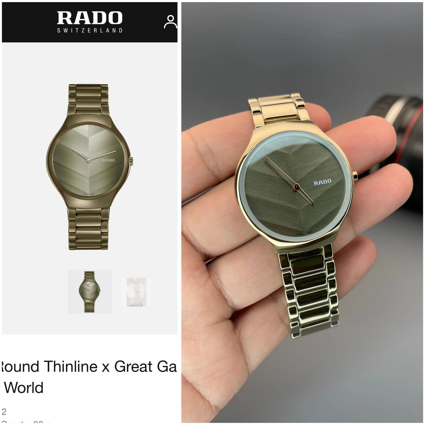 Rad o true Round thinline X Great Gardens of the world