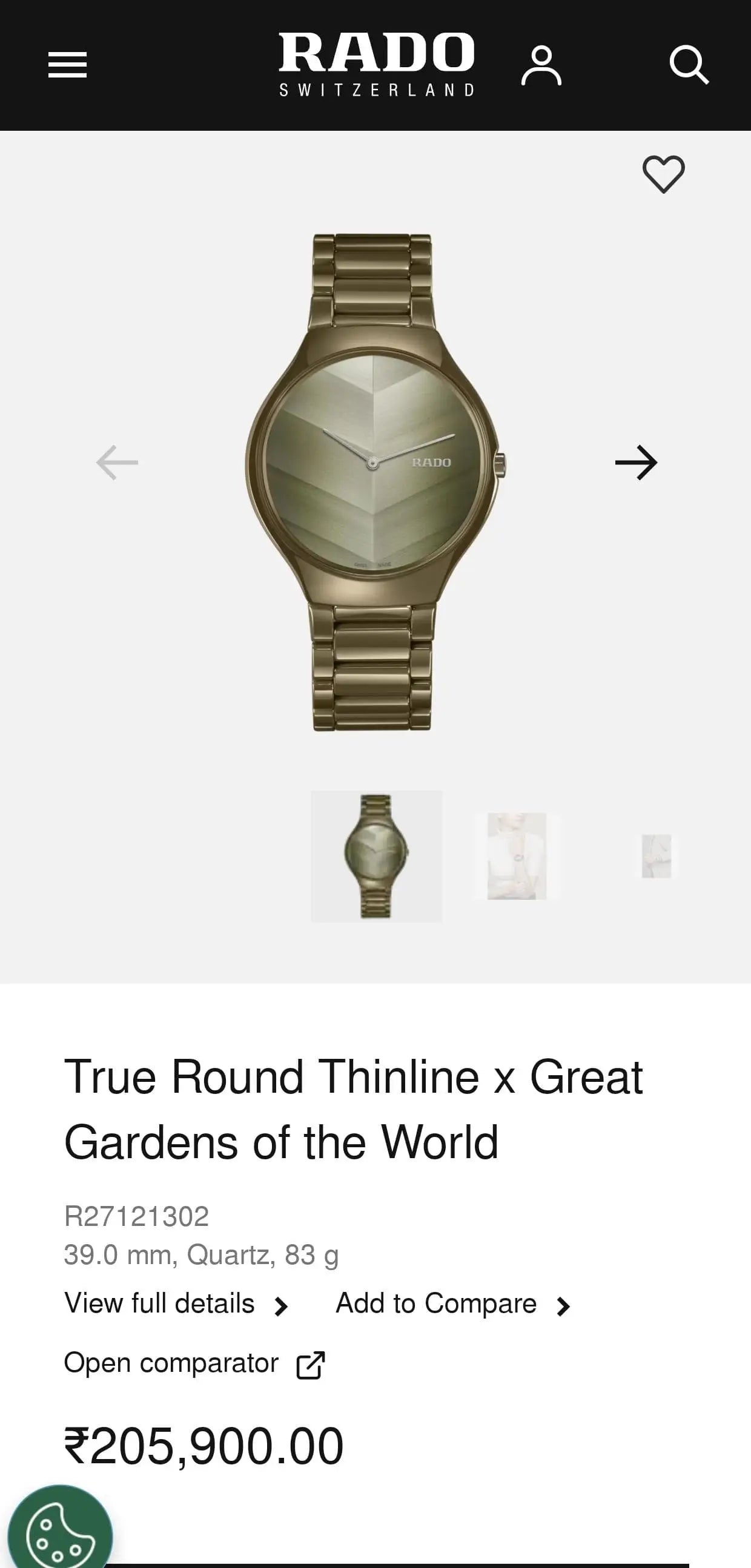 Rad o true Round thinline X Great Gardens of the world